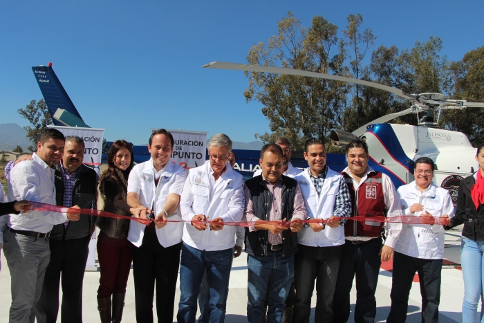 Imagen alusiva a la nota Inaugura SSJ helipunto en Ciudad Guzmán