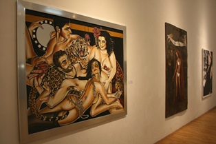 Exposición de la Bienal Atanasio Monroy