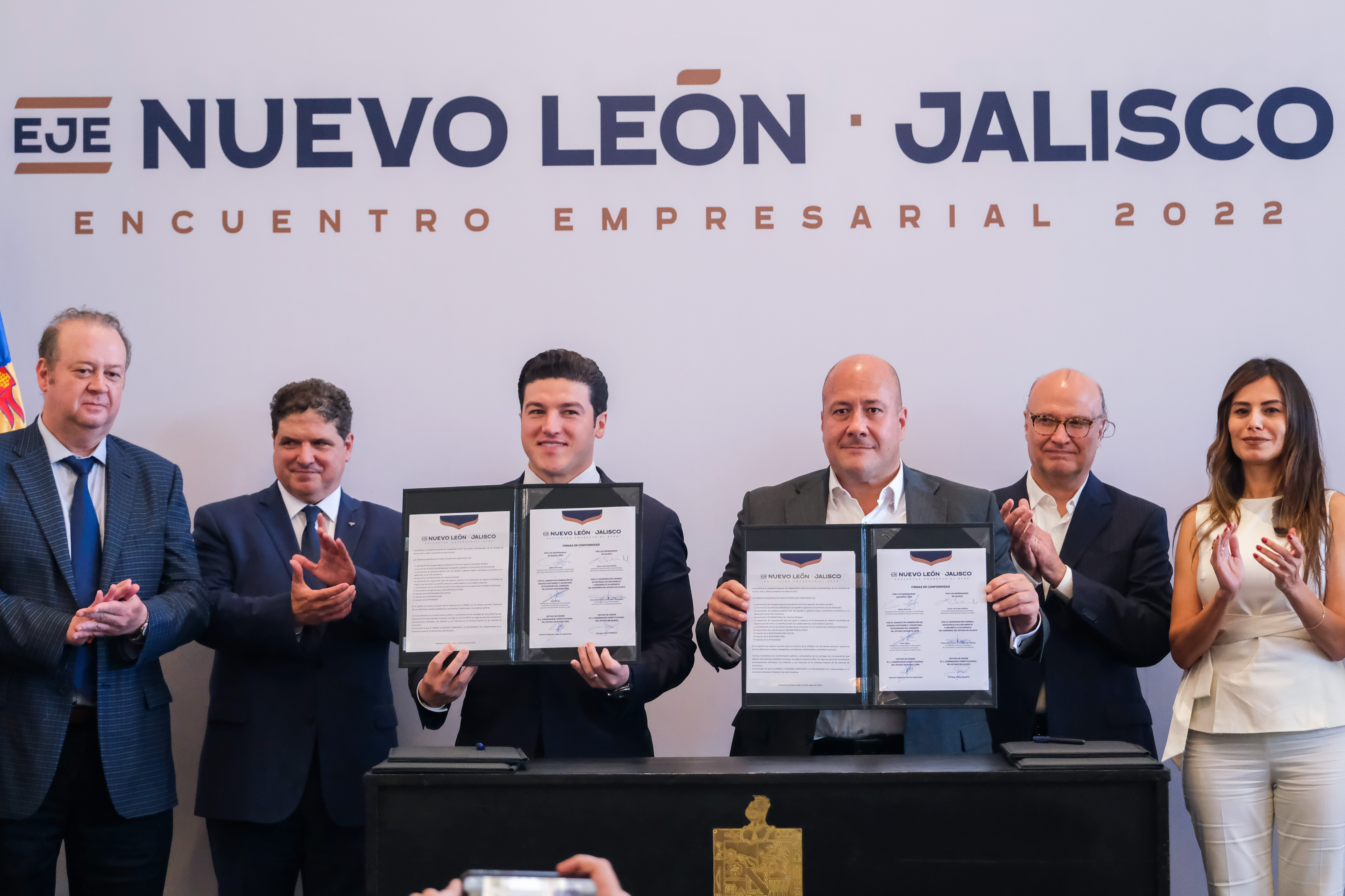 Establecen Jalisco y Nuevo León eje económico; proponen agenda de trabajo para potencializar ambas entidades como motores económicos del país