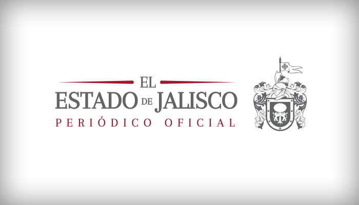 Imagen de la sección Periódico Oficial la cual muestra el logotipo del periódico sobre un fondo blanco.