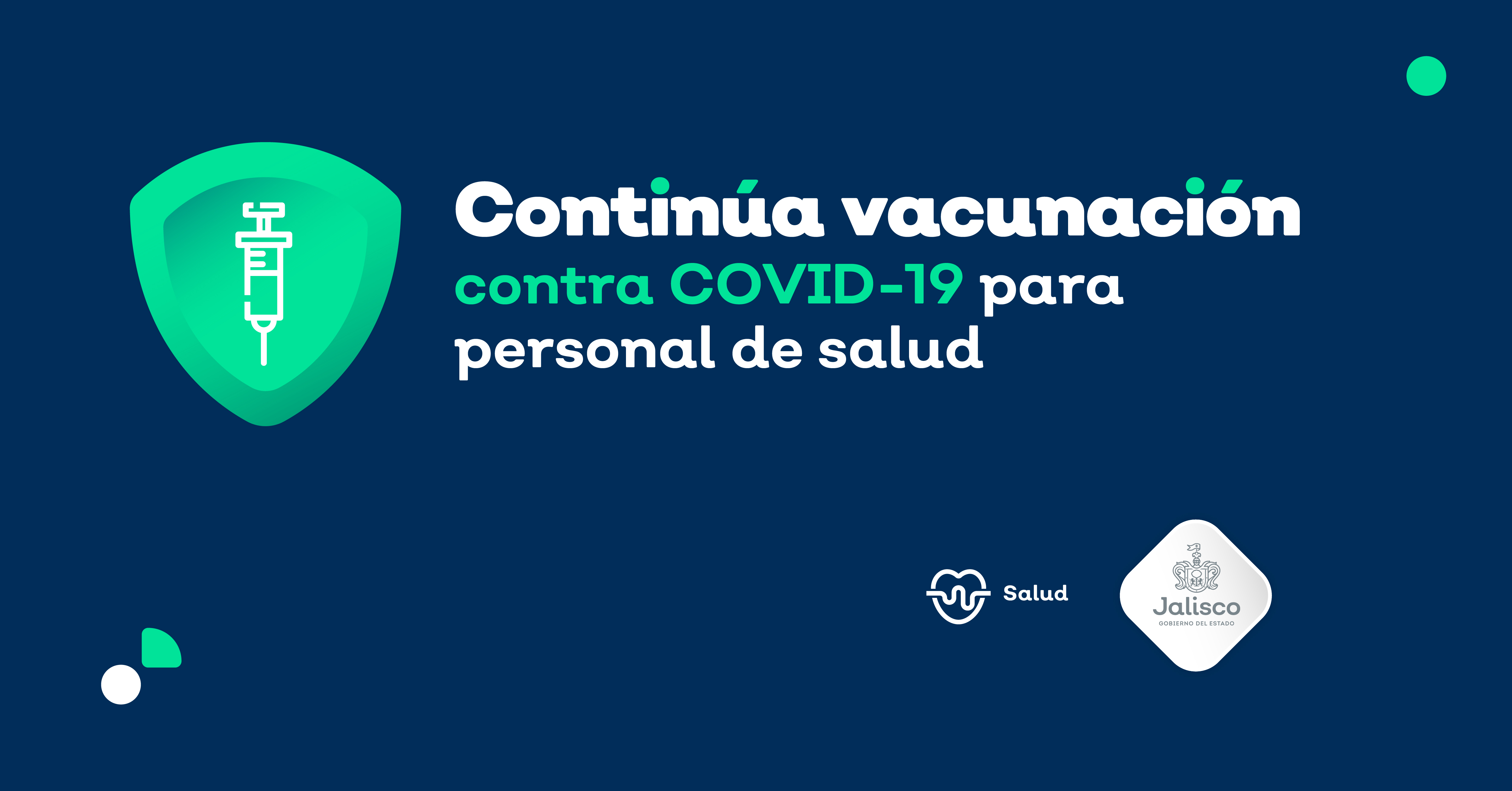 Vacunación contra COVID-19 a médicos, enfermeras, odontólogos.