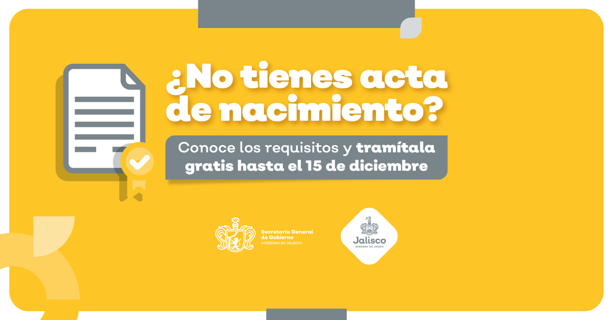 Campaña de registros extemporáneos de actas de nacimiento
