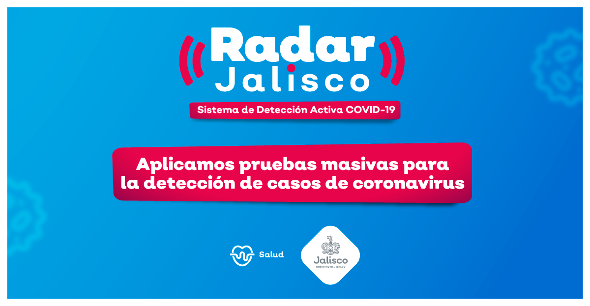 Jalisco aplicará más de 500 pruebas PCR diarias para detectar posibles casos de COVID-19