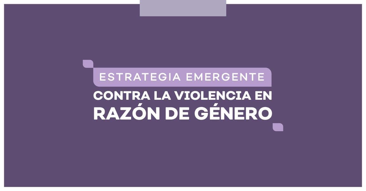 Conoce la Estrategia Emergente contra la Violencia en Razón de Género.