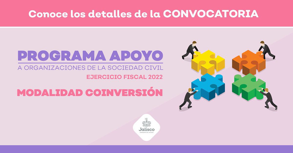 Convocatoria del Programa de Apoyo a las Organizaciones de la Sociedad Civil 2022