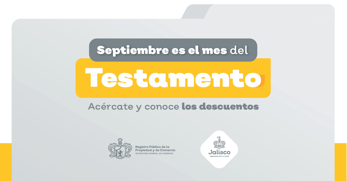 Tramita tu testamento durante el mes de septiembre y aprovecha los descuentos