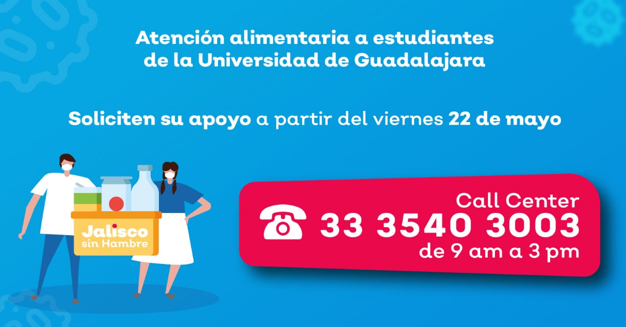 Atención alimentaria a estudiantes de la Universidad de Guadalajara