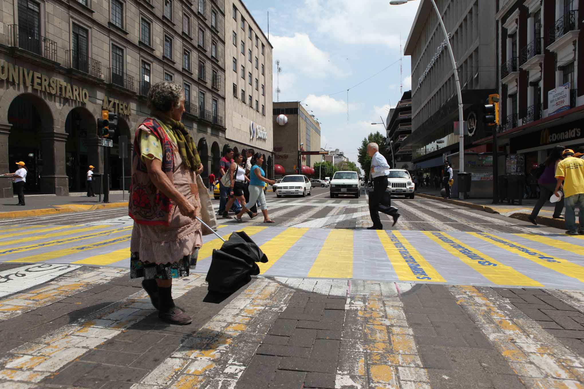 El peatón es el usuario más vulnerable en los accidentes viales
