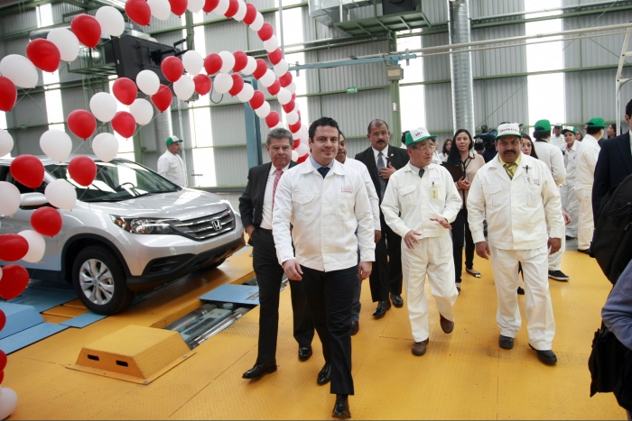 Inaugura Gobernador del Estado Aristóteles Sandoval la ampliación de la armadora Honda 
