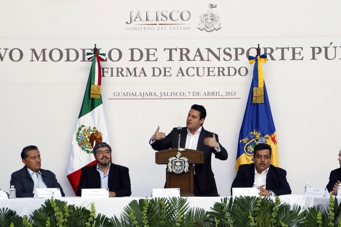 Acuerdo para la creación del Nuevo Modelo de Transporte Público Palacio de Gobierno