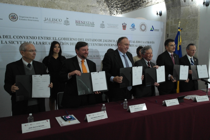 Imagen alusiva a la nota Firma Jalisco convenio con la OEA para ser sede Virtual Educa 2015